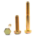 Fine Thread Grade 8 Hex Cap Screw Alloy Steel Yellow Zinc Plated P9277