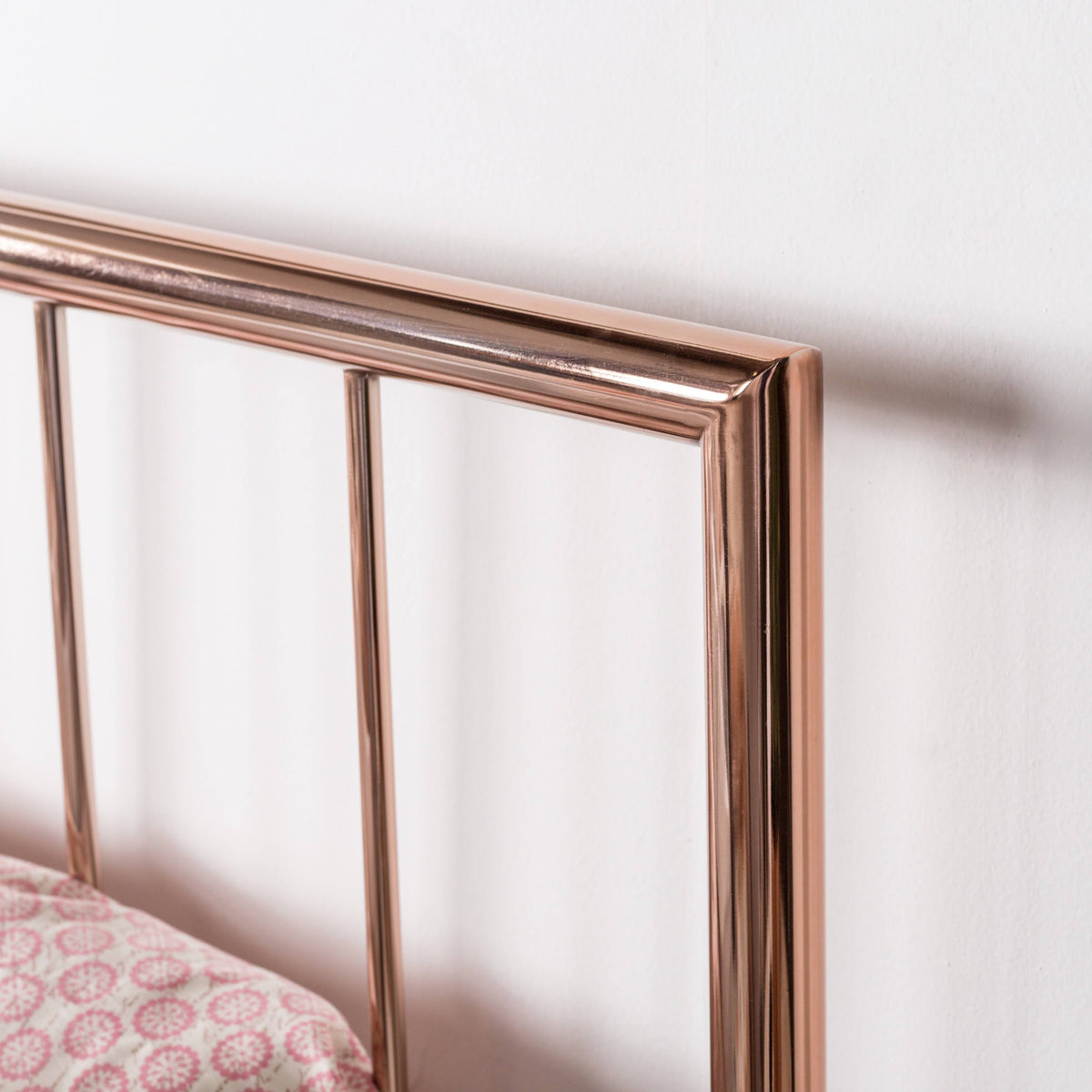 California King Rose Gold Metal Bed Q388165