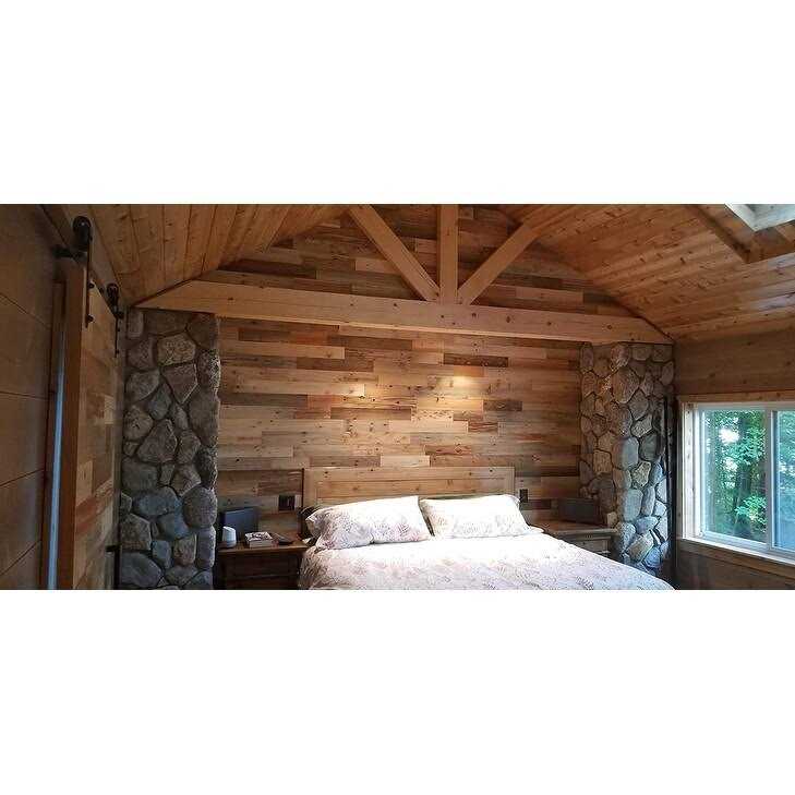 Reclaimed Wooden Wall Planks Peel and Stick P30668