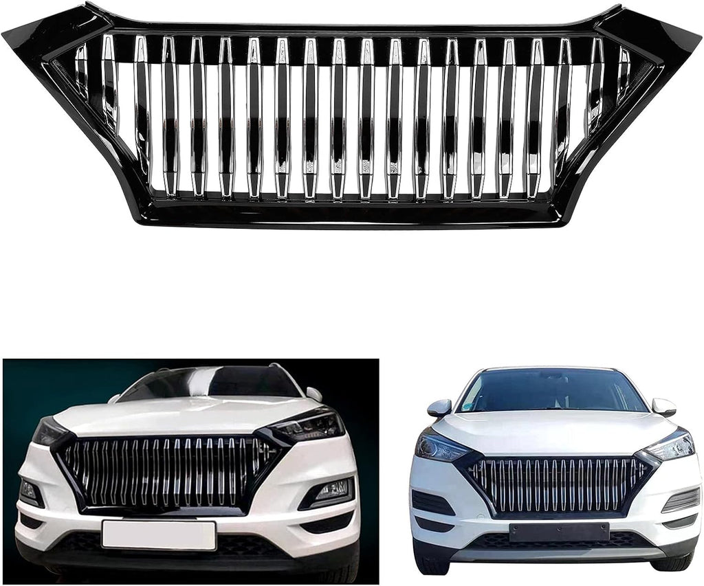 Front Bumper Grille Replacement Radiator Grill for Hyundai Tucson 2019-2020 W290429