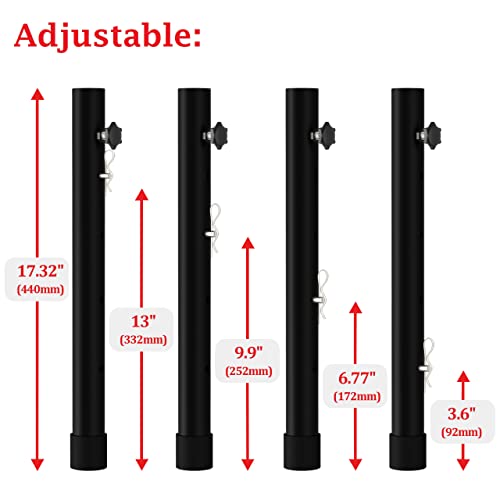4-Pack Adjustable Folding Table Leg Extenders E964092