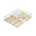 6-Piece Clear Plastic Kitchen Drawer Storage System W13765