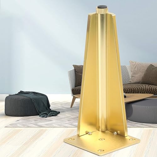Gold 30cm Aluminium Adjustable Furniture Feet H140437
