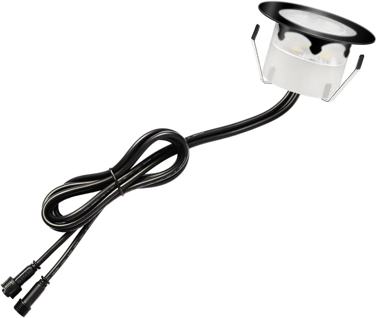 Smart LED Deck Lights Kit WiFi Controlled Color Changeable IP67 Waterproof Low Voltage 10pack N1686