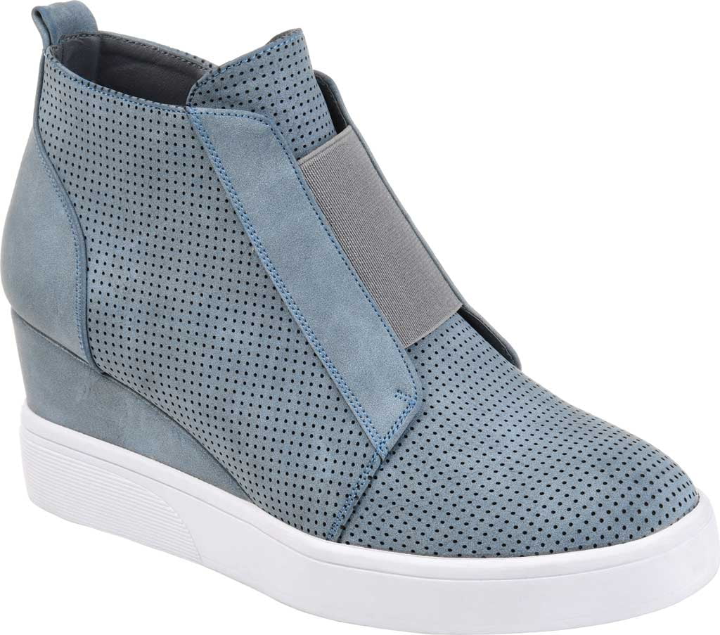 Womens Round Toe Wedge Sneakers F193348