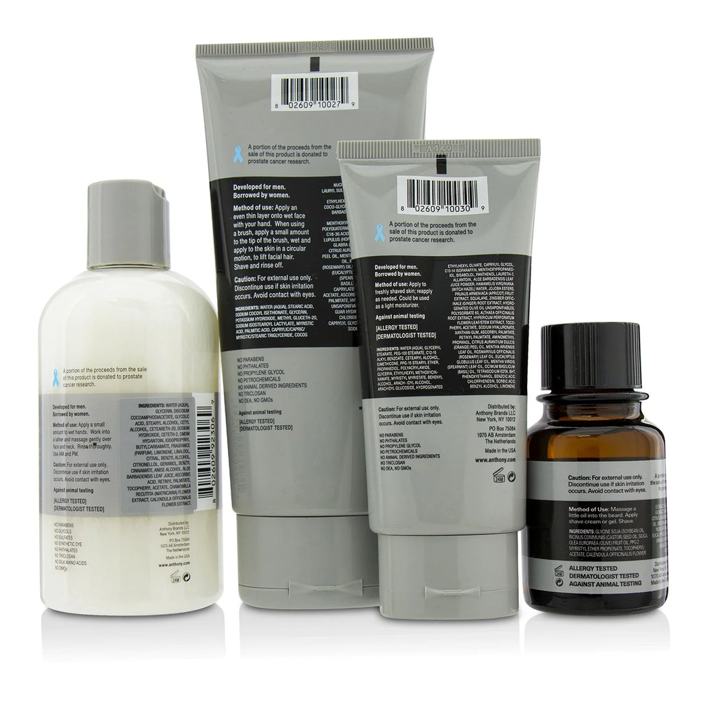 Shave Kit: Cleanser + Pre-Shave Oil + Shave Cream + After Shave Cream 4pcs K5890