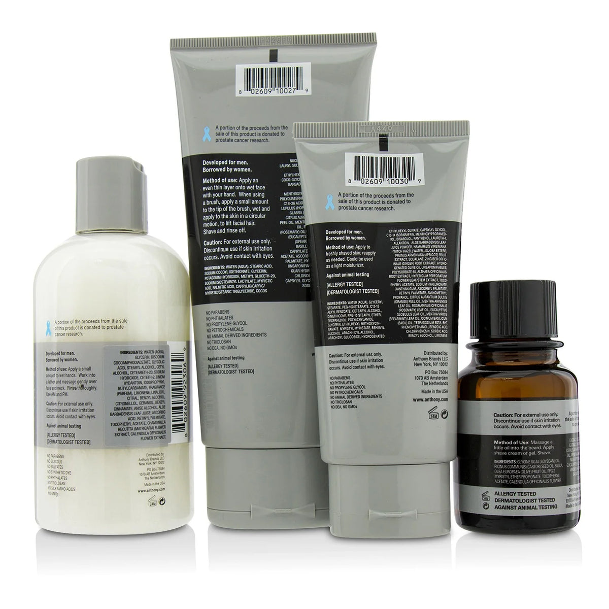 Shave Kit: Cleanser + Pre-Shave Oil + Shave Cream + After Shave Cream 4pcs K5890