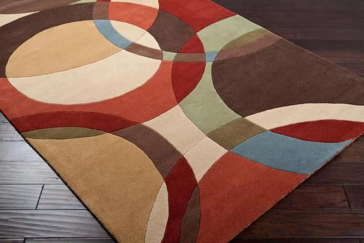 7x9 Modern Tan Area Rug A124193