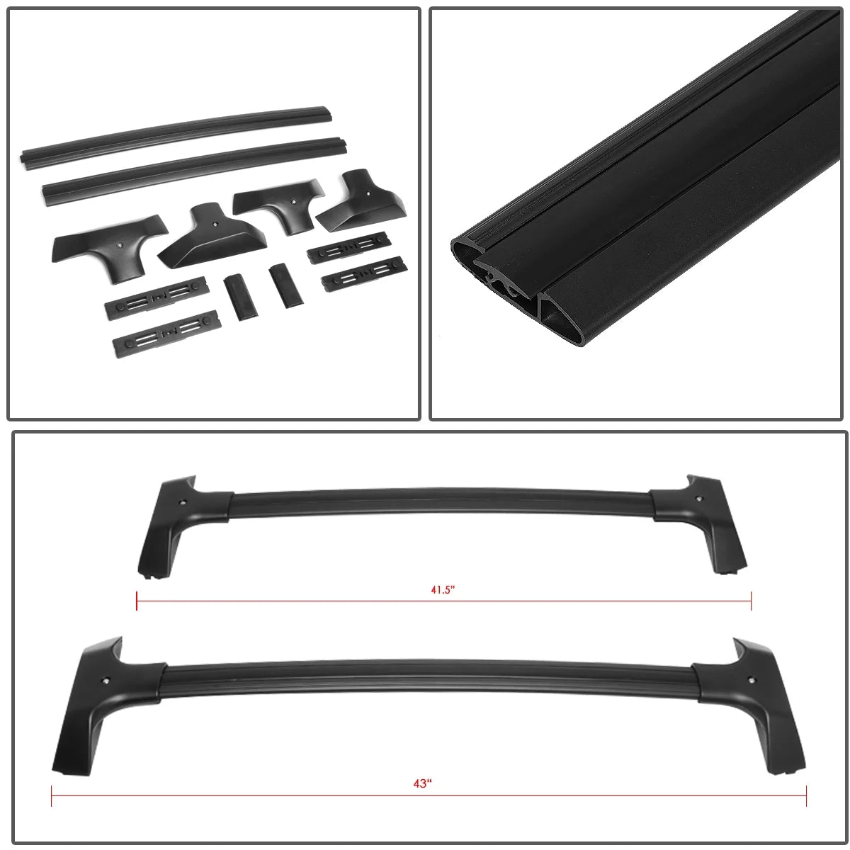 Aluminum Roof Rail Cross Bar Cargo Carrier R20975