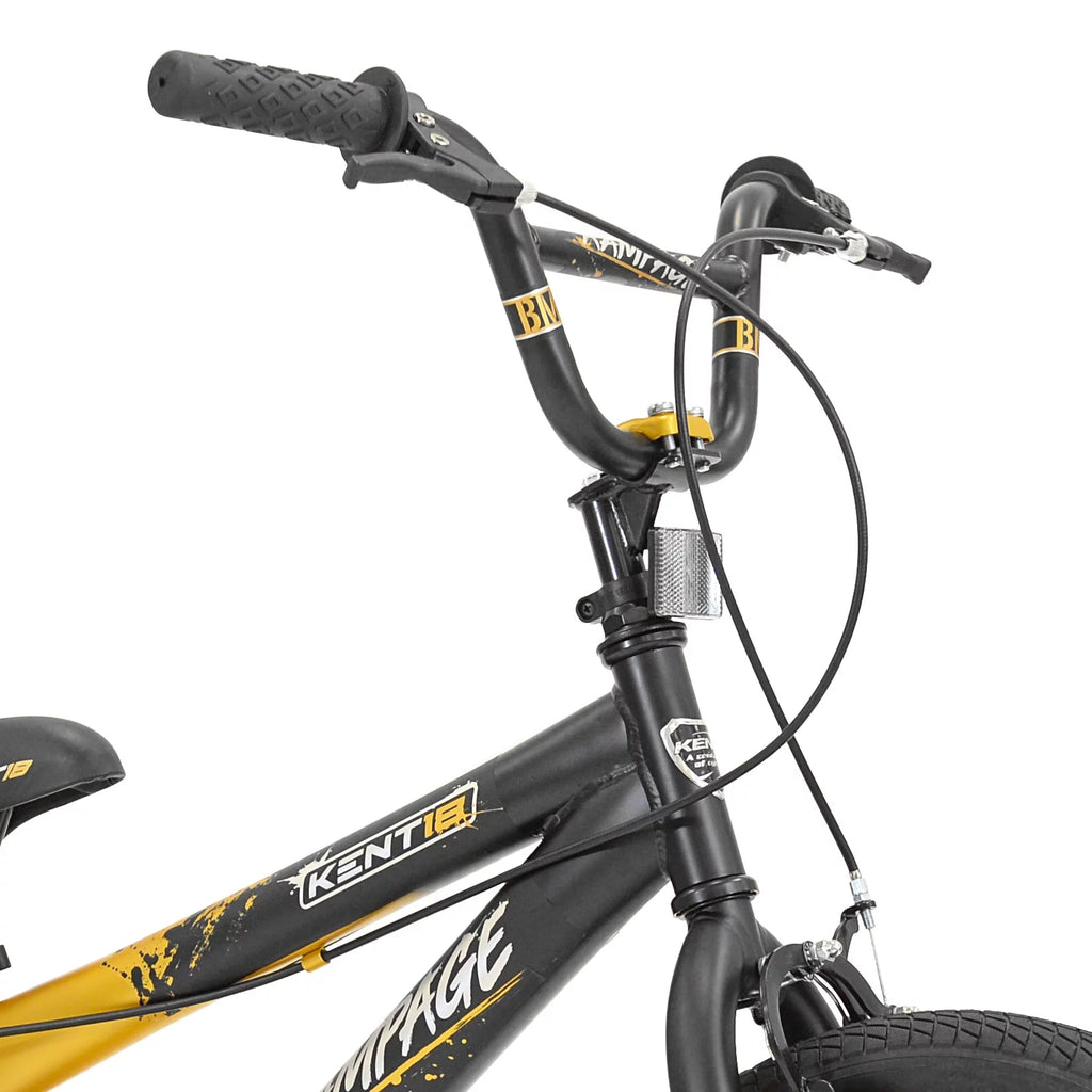 18 In. Gold and Black Bike N5591