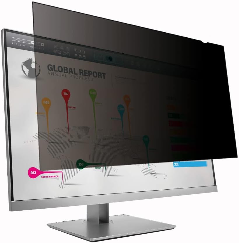 23 Inch Anti-Glare Privacy Screen Filter for 16:9 Widescreen Monitor, Pack of 2 U534