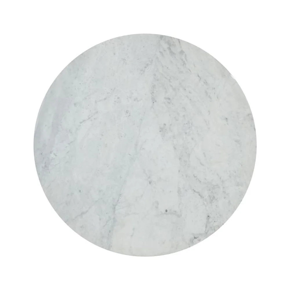 42" Round Marble Pedestal Dining Table S472
