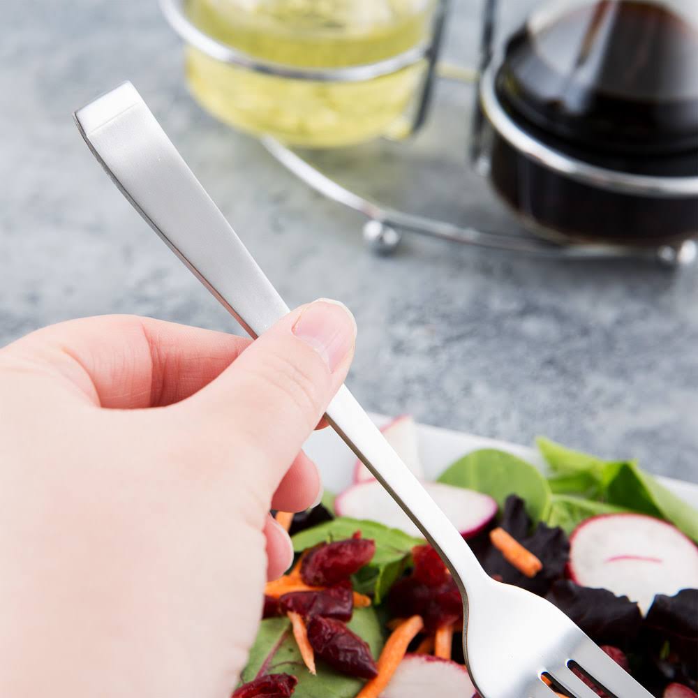 18/0 Stainless Steel Heavy Weight Salad Fork - 36/Case Y73330