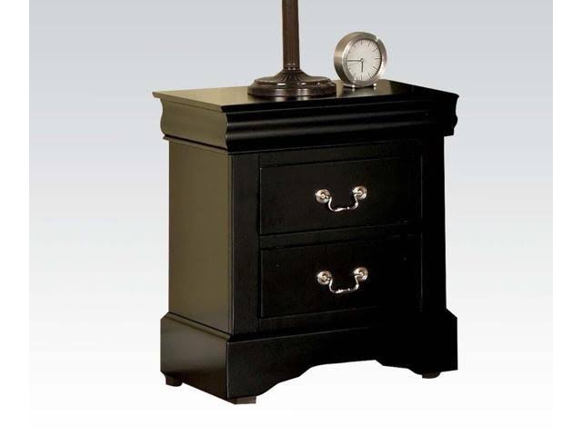 Black 2-Drawer Night Stand I149128