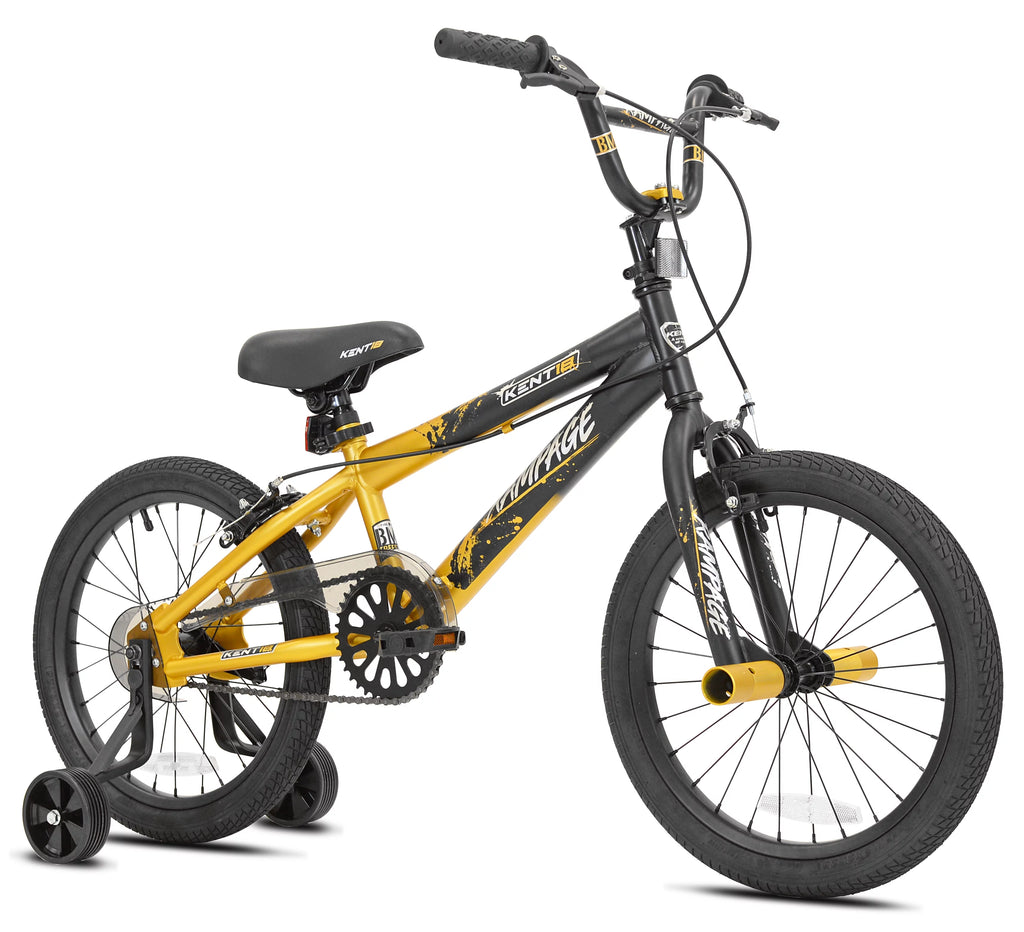 18 In. Gold and Black Bike N5591