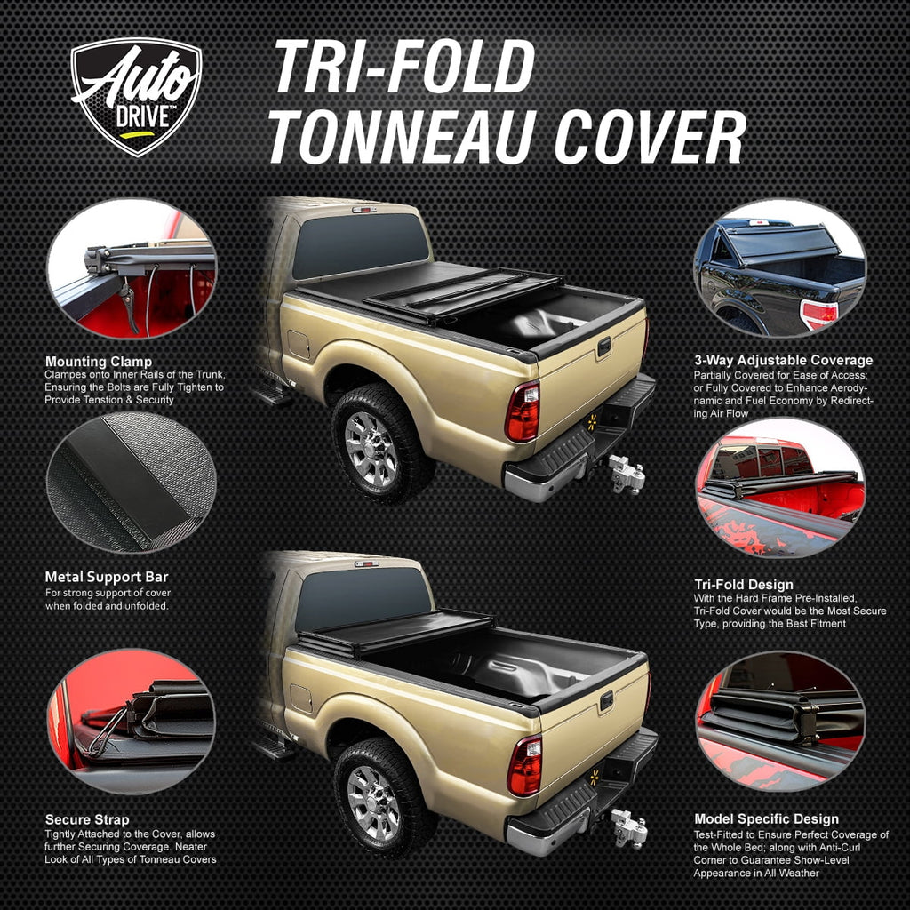 Soft Tri Fold Truck Bed Tonneau Cover W471
