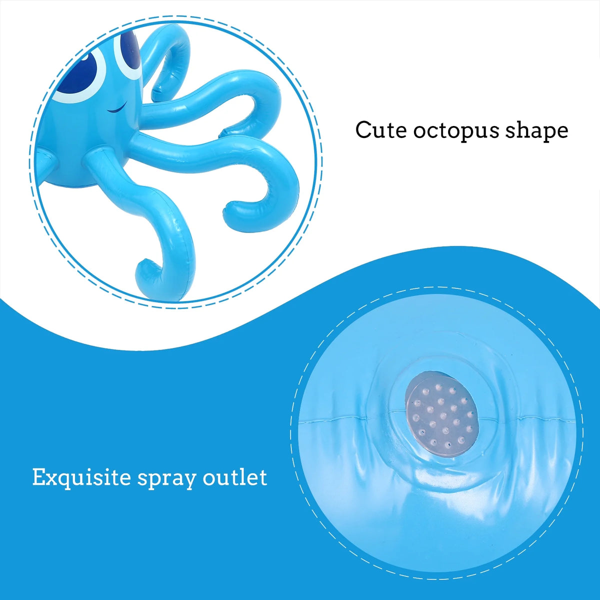 Inflatable Octopus Toy Water Park Sprinkler Plaything Children’s Toys Animal Summer O5630