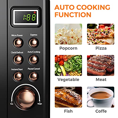 Green 0.7Cu.ft 700-Watt Retro Microwave Oven P722