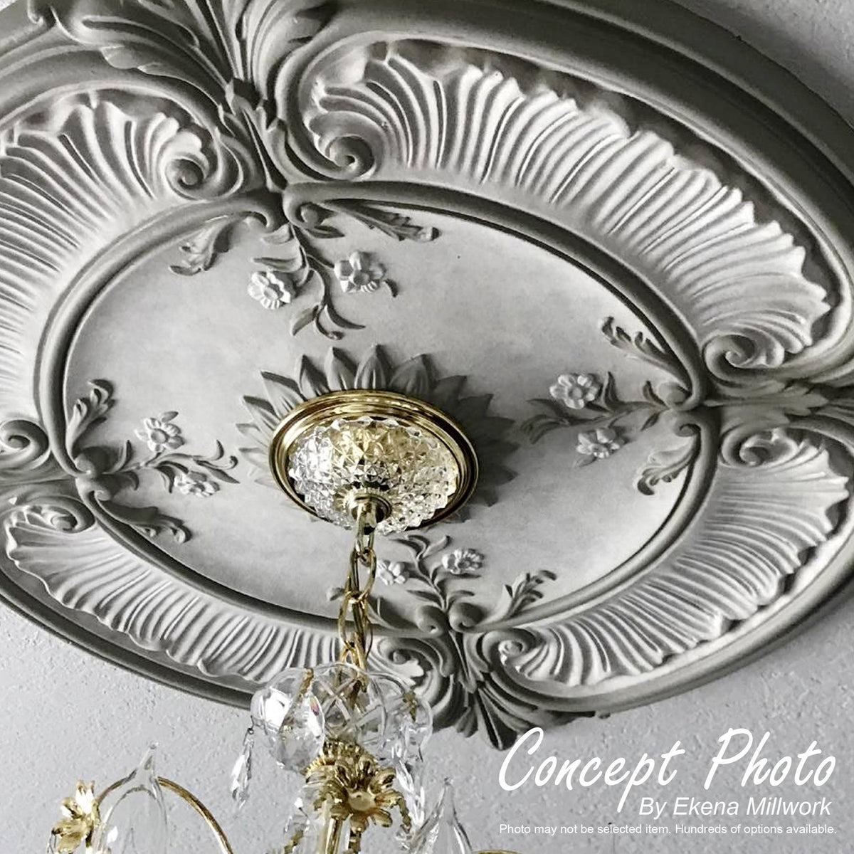 11 3/8x22OD x 2x22P Acanthus Ceiling Medallion P71542