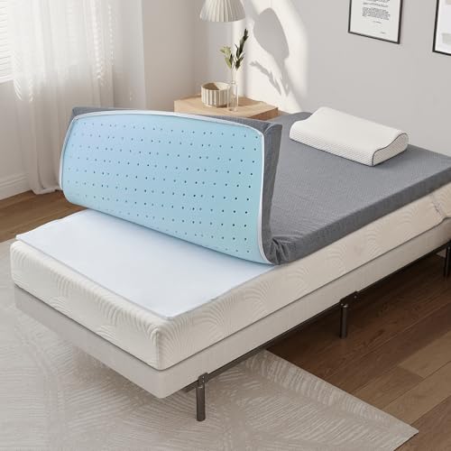 3 Inch Queen Memory Foam Mattress Topper White N35174