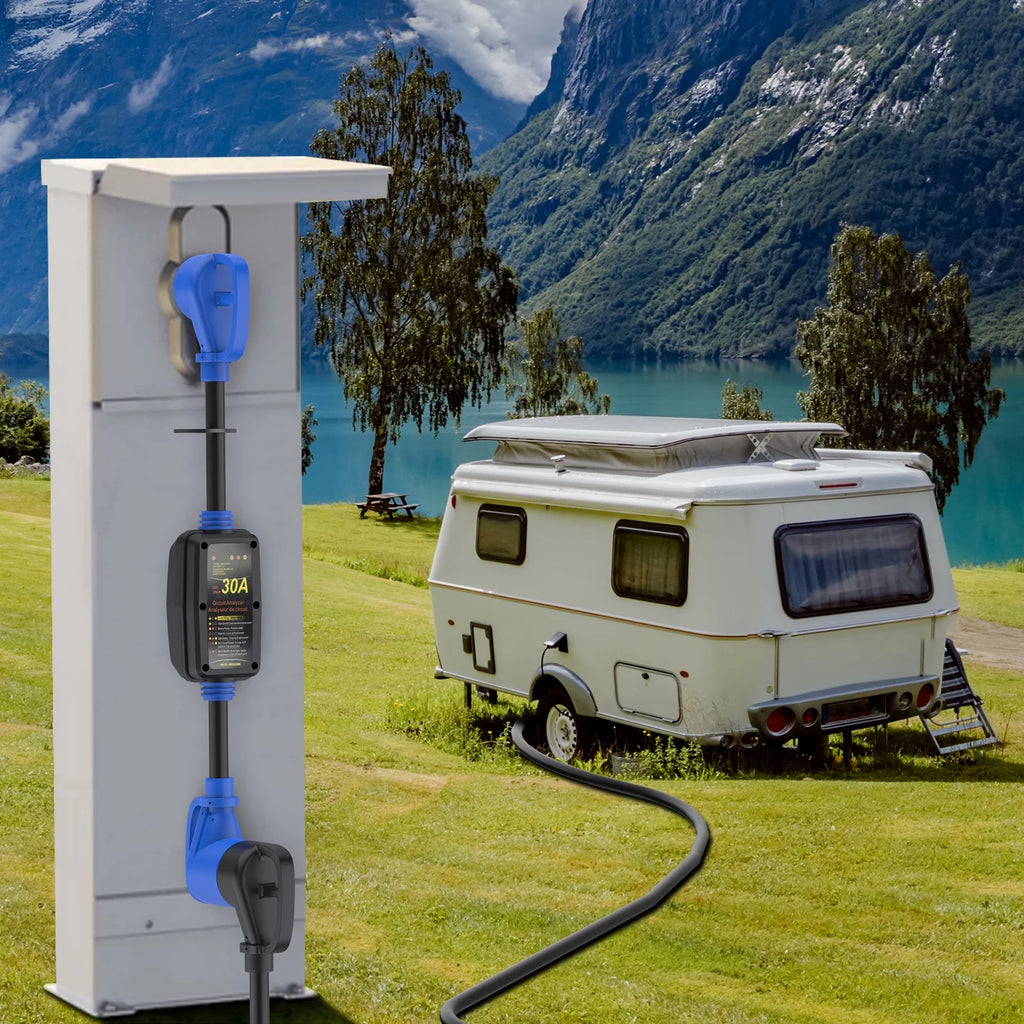 30 Amp RV Surge Protector with Blue LED Indicator Light R72624