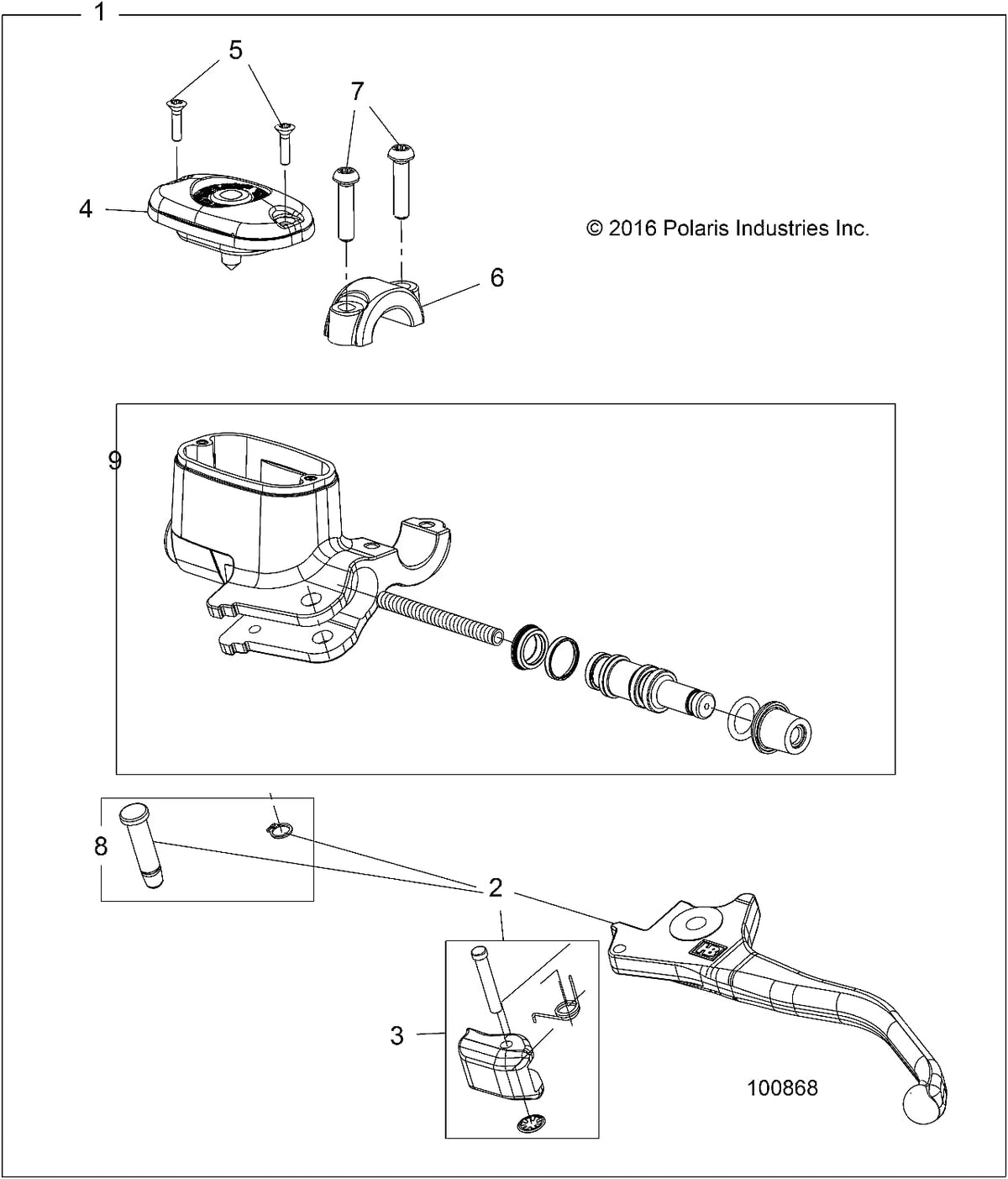 Off Road Master Cylinder Assembly, Genuine OEM Part O82125