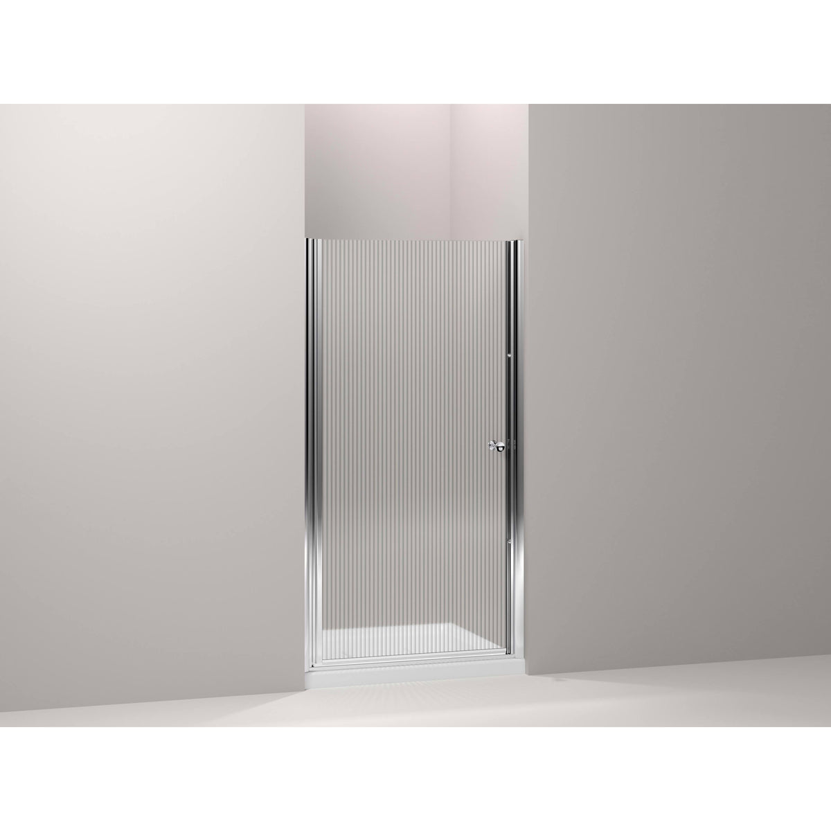 Frameless Pivot Shower Door, Bright Silver A548