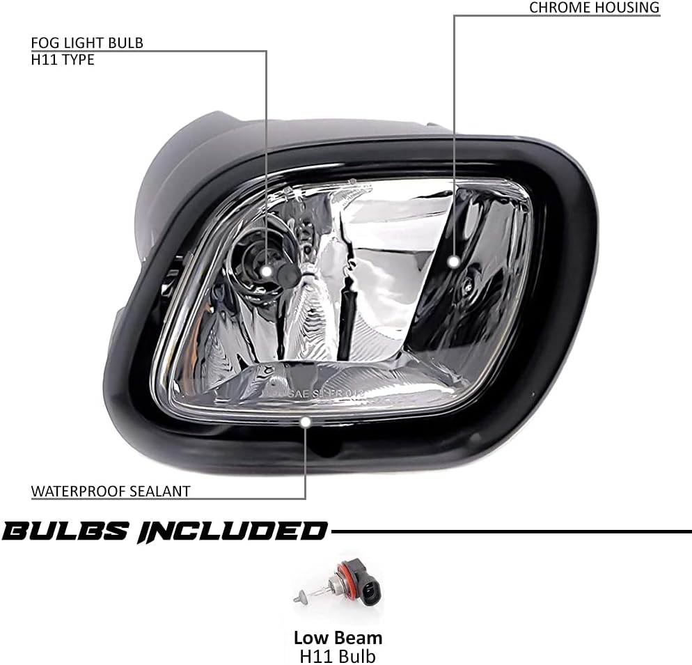 Replacement Fog Driving Lights Lamps Pair Z880