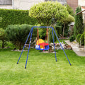 Metal Toddler Swing Set with Baby Seat Safety Harness M325