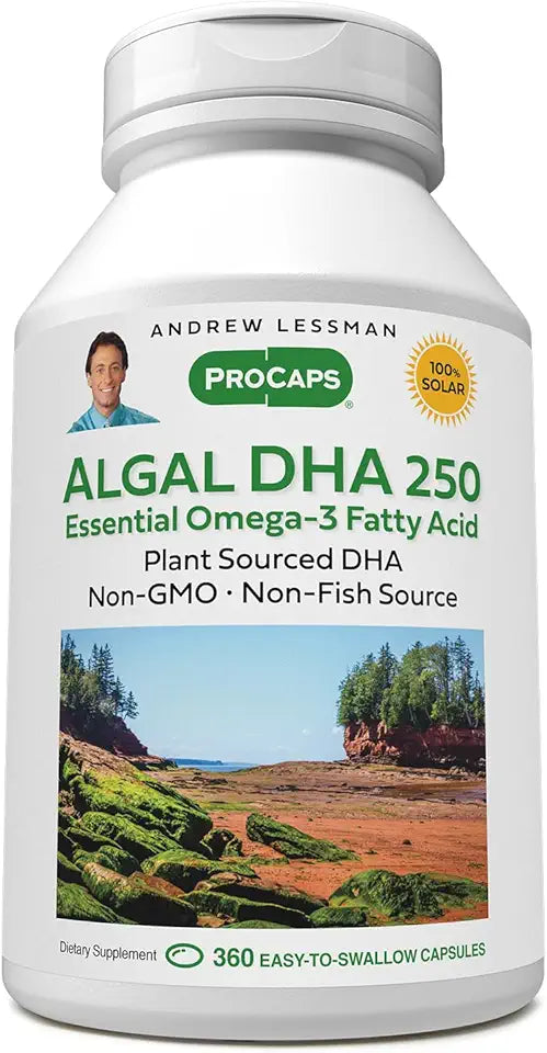 Algal DHA 250mg 180 Softgels Plant-Based Omega-3 A607626