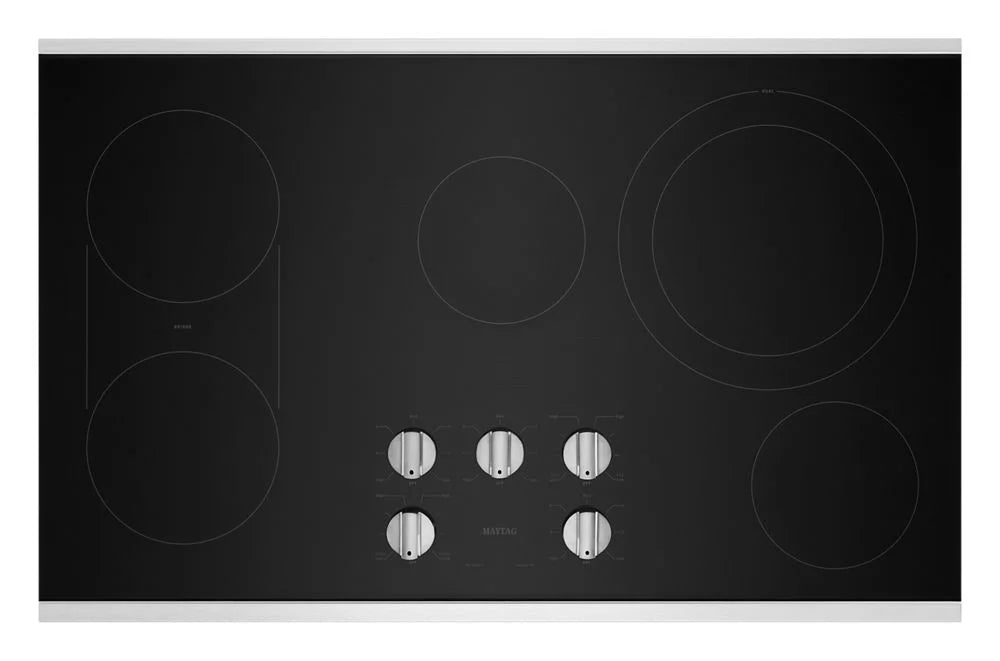 36" Wide Built-In Electric Cooktop - Stainless Steel K373