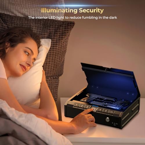 Biometric Gun Safe with Fingerprint Lock or Key Pad N119