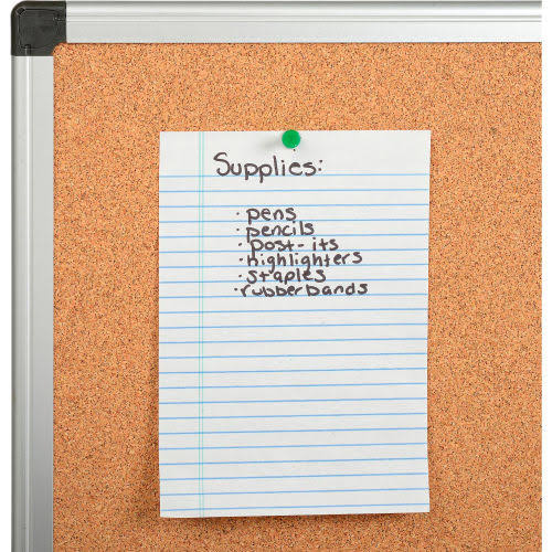 Large Cork Bulletin Board with Aluminum Frame K2308