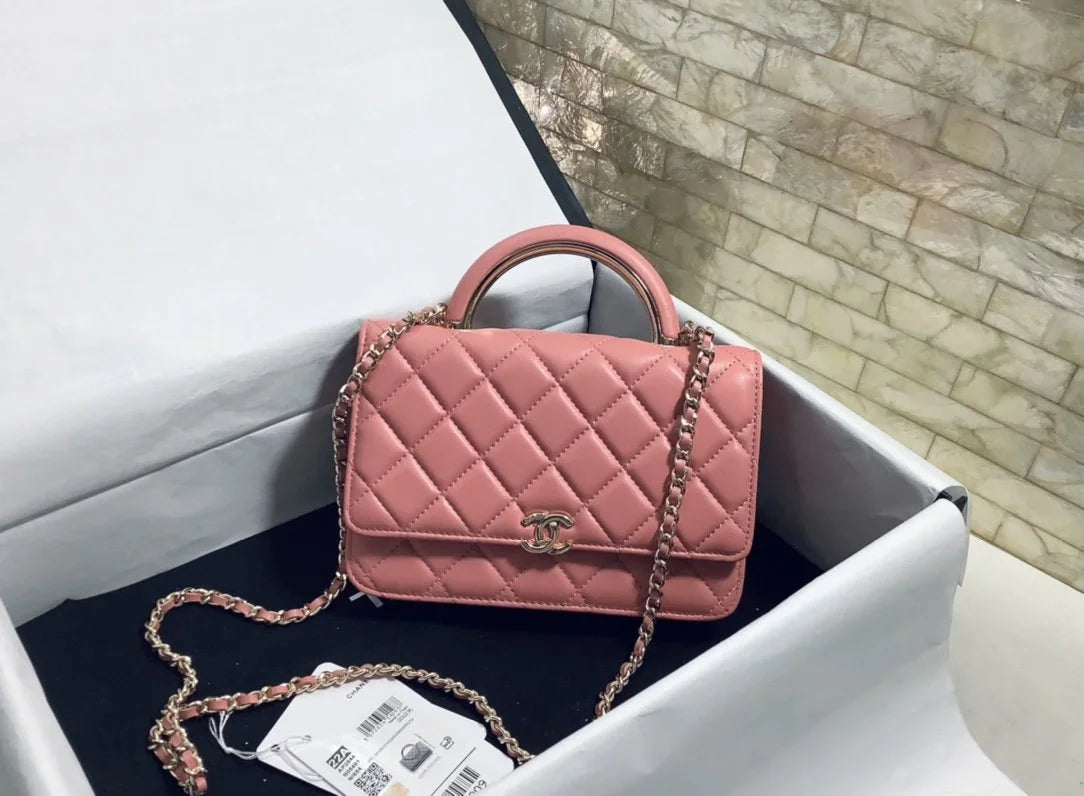 Pink Hand-Held Cross Bag A12932