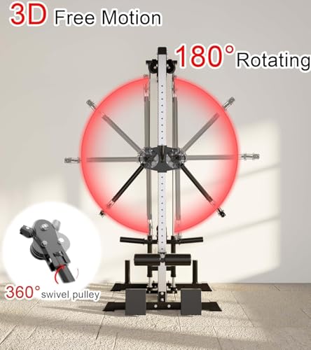 Cable Machine with Leg Holder, LAT Bar, Foot Board Accessories U89148
