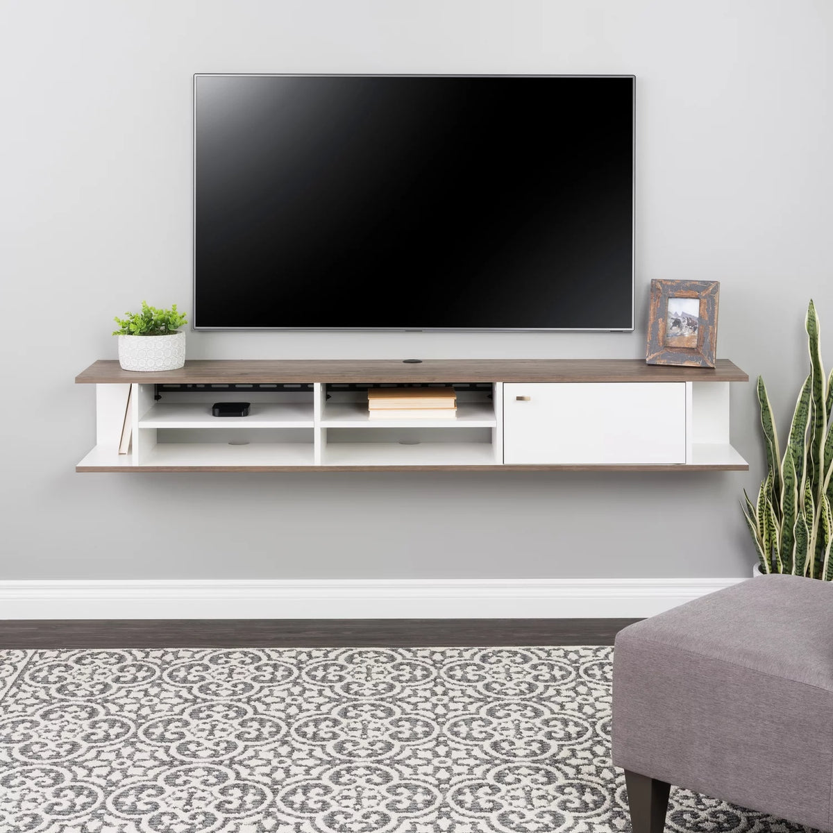 Wall Mounted Media Console with Door F991212