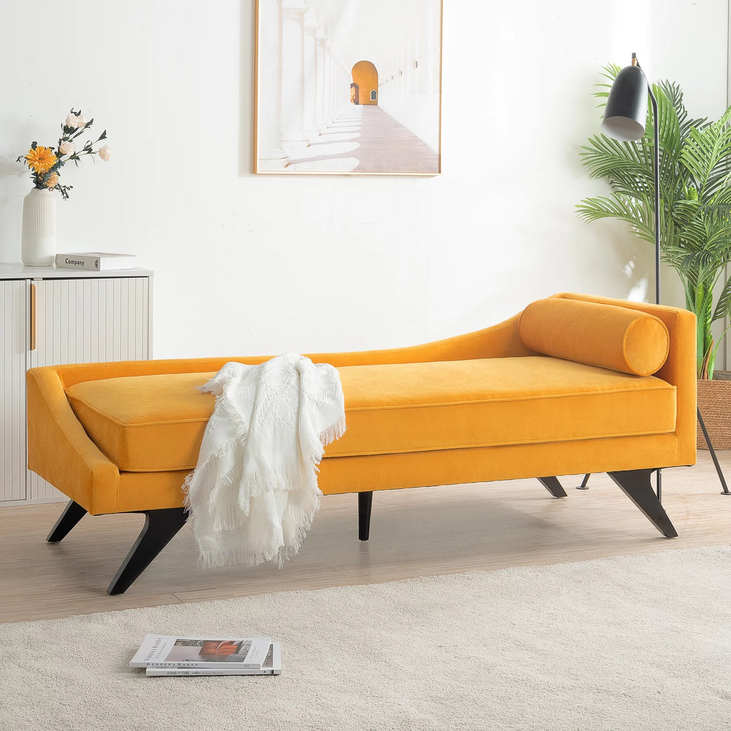 Reclining Chaise Lounge Sofa Padded Seat Y493304
