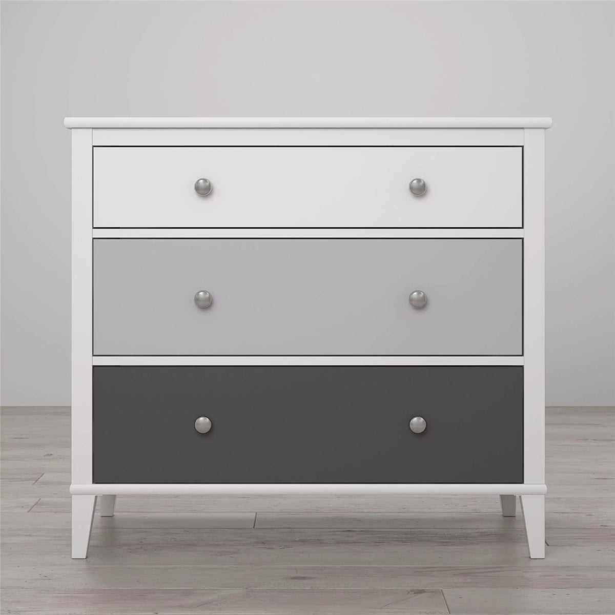 White 3 Drawer Dresser E3775