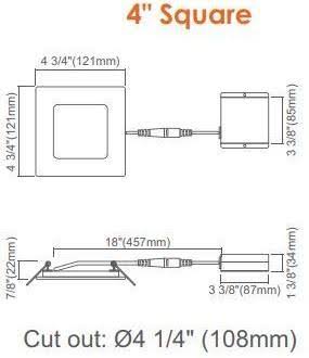 5 Pack 4 inch Recessed Downlight M39616