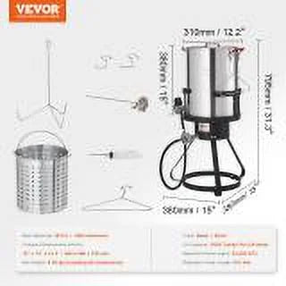 30 Qt Aluminum Turkey Fryer Stock Pot E727