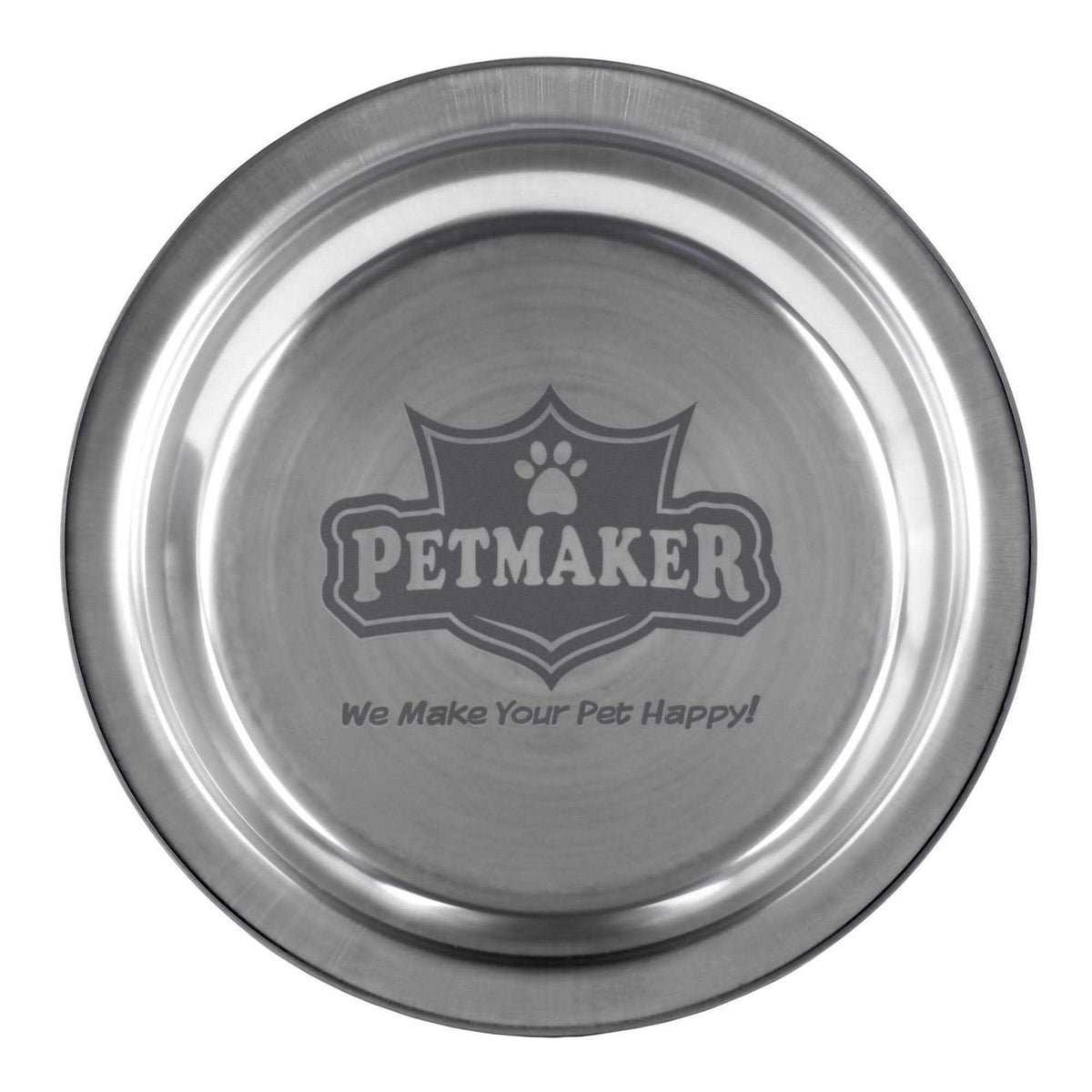 Set of 2 Stainless-Steel Hanging Dog Bowls F83447