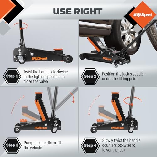 3 Ton Heavy Duty Hydraulic Floor Jack M468