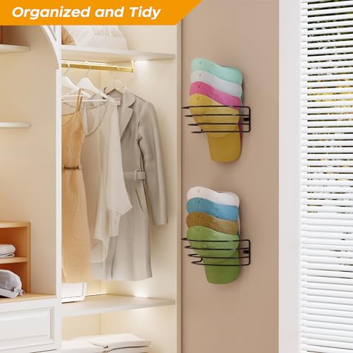4 Pack Adhesive Hat Hanger Hat Organizer Y364560