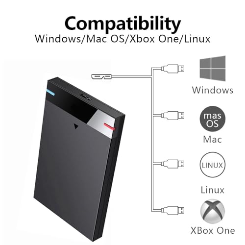2.5'' 1TB Ultra Slim Portable External Hard Drive G89191