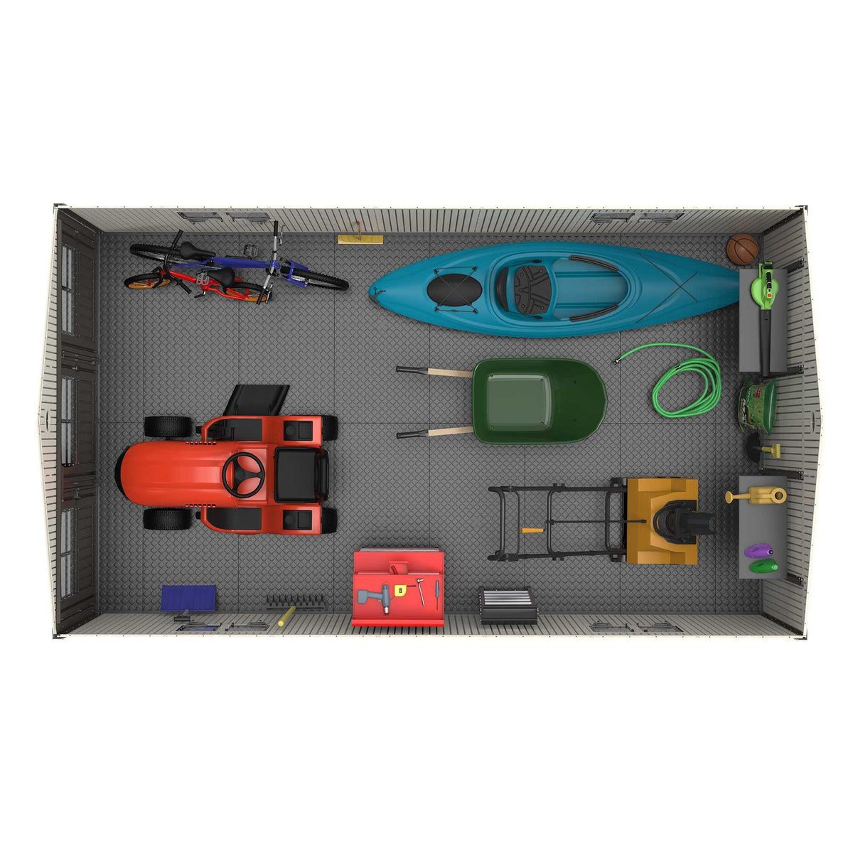 11 ft. x 18.5 ft. Outdoor Storage Shed E749