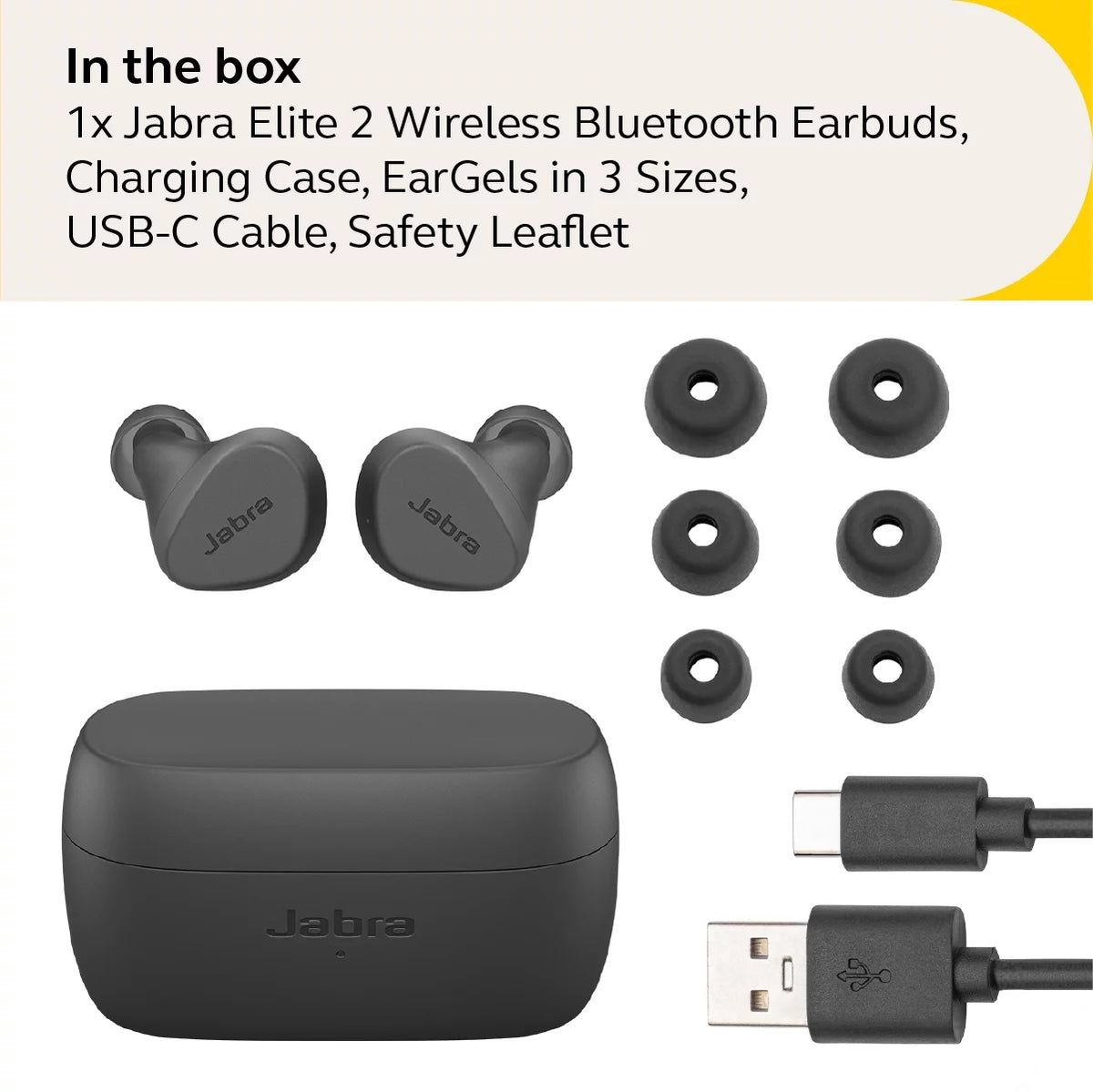 True Wireless Earbuds Noise Isolating Dark Grey P37250