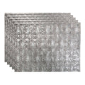 Crosshatch Silver Backsplash Kit J996