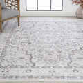 Traditional 8x10 Area Rug Oriental Gray A390028