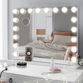 White 32"x 23" Lighted Vanity Mirror D31366