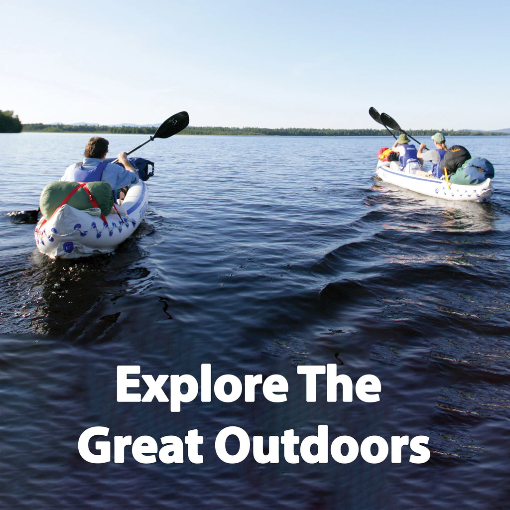 3 Person Inflatable Kayak Canoe with Paddles D544